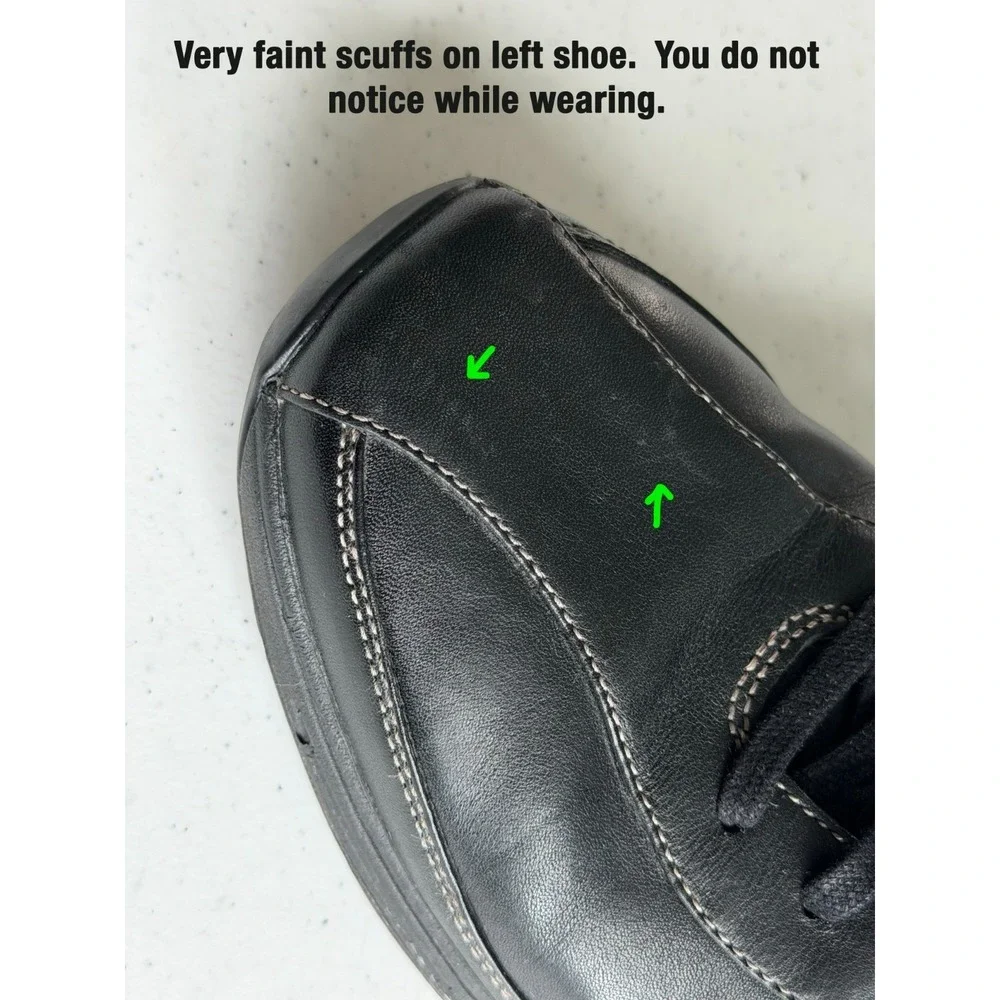 Rockport Signature Series Black Leather Oxfords Men's Size 9W Shoes Comfort